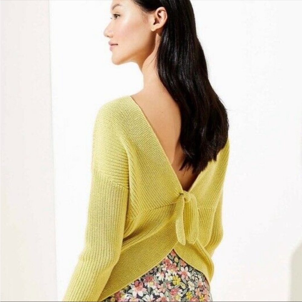 LOFT tie back sweater